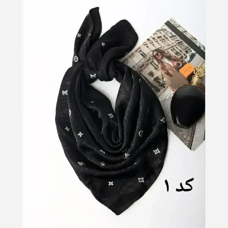 مینی اسکارف مارک کوپرا جنس ژان ژان قواره 65 در 65 سانتی متر