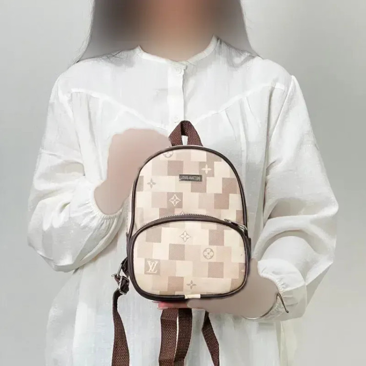 مینی کوله طرح دار زنانه چرم مصنوعی