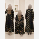 کرتی هندی زنانه جنس نخ وارداتی سایز بزرگ مدل کلوش قد 135