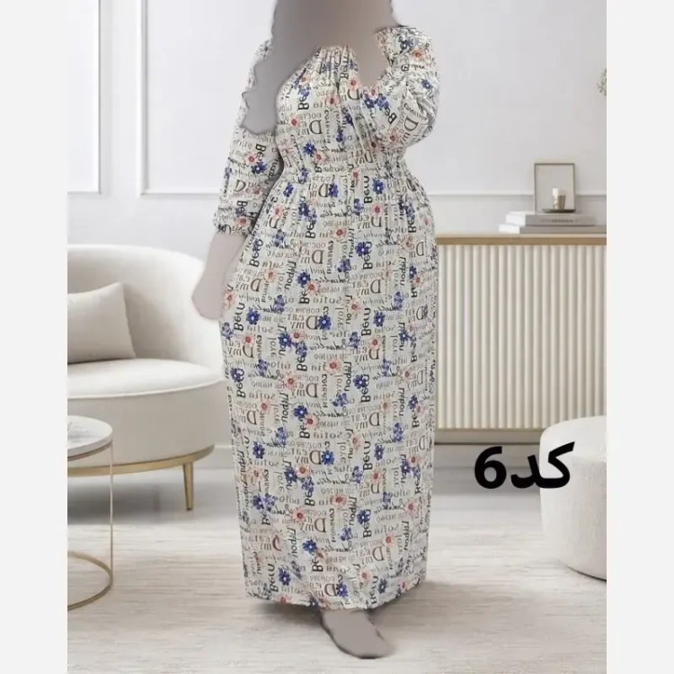 پیراهن ساحلی زنانه نخی خارجی نرم و لطیف سایز 38 تا 48