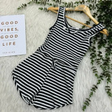 تاپ شورتک کبریتی راه راه وارداتی زنانه کد 1288 تن خور شیک و راحت چهارفصل