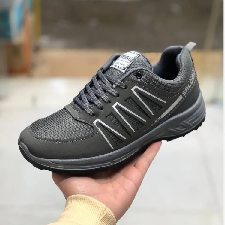 کفش سالامون مردانه تزریق مستقیم مشکی کتونی اسپرت مقاوم و خوشفرم