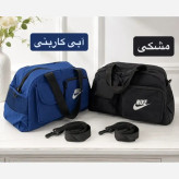 ساک ورزشی و اسپرت پارچه ای دارای بند بلند و 5 جیب بیرونی با بسته شدن زیپ