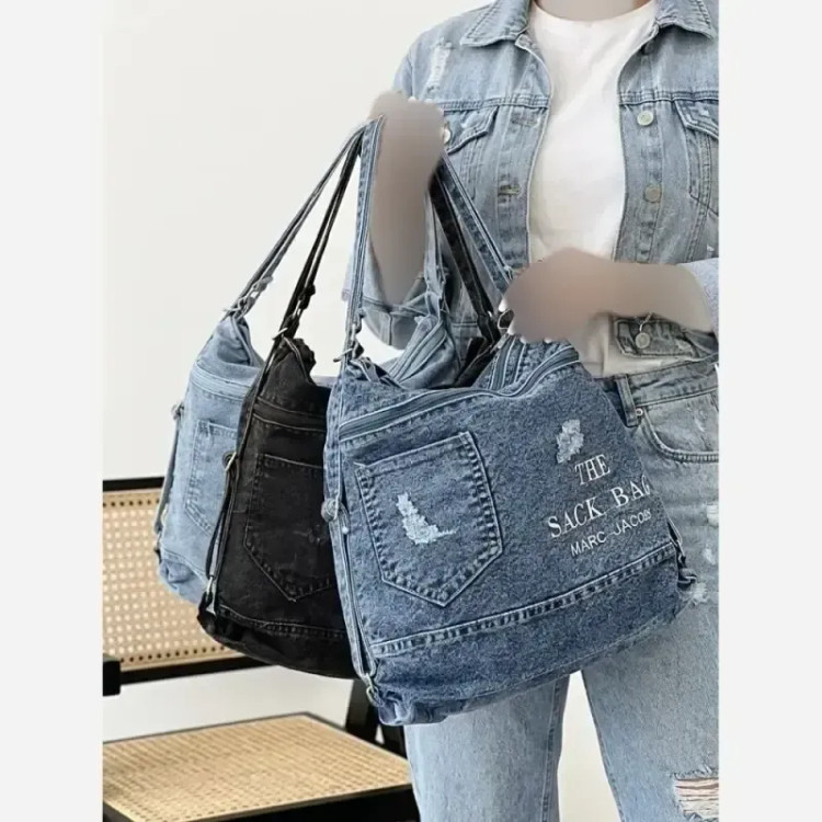 کیف جین 3کاره زنانه لی خارجی درجه یک ابعاد 35 در 35 سانت