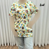 تیشرت طرحدار H&M کد 1170 آبرفت و رنگ رفت ندارد چروک نمیشود سایزبندی کامل S تا XXXL