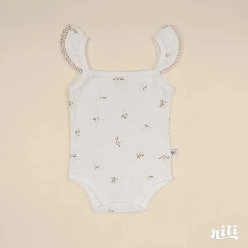 زیردکمه رکابی نوزادی طرح فندق نخ پنبه