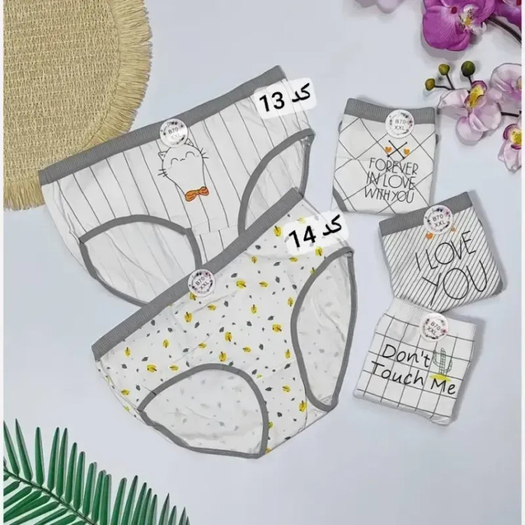 شورت نخی وارداتی زنانه سایز XXL فاق دو لایه ضد حساسیت