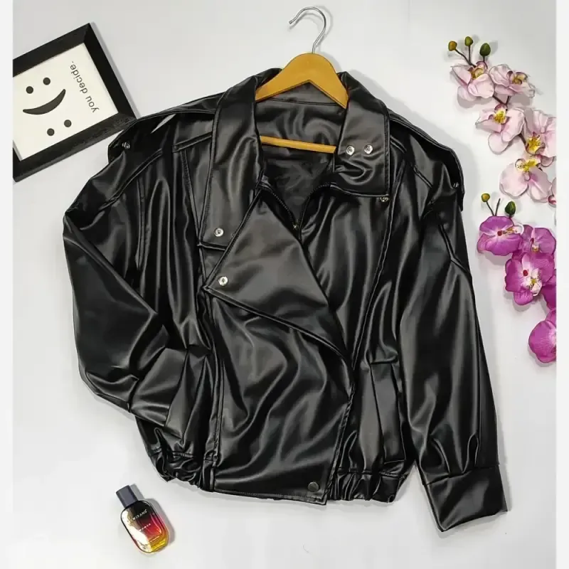 بامبر چرم زنانه مدل انیا فری سایز جیب دار جلو زیپدار چرم وارداتی درجه یک